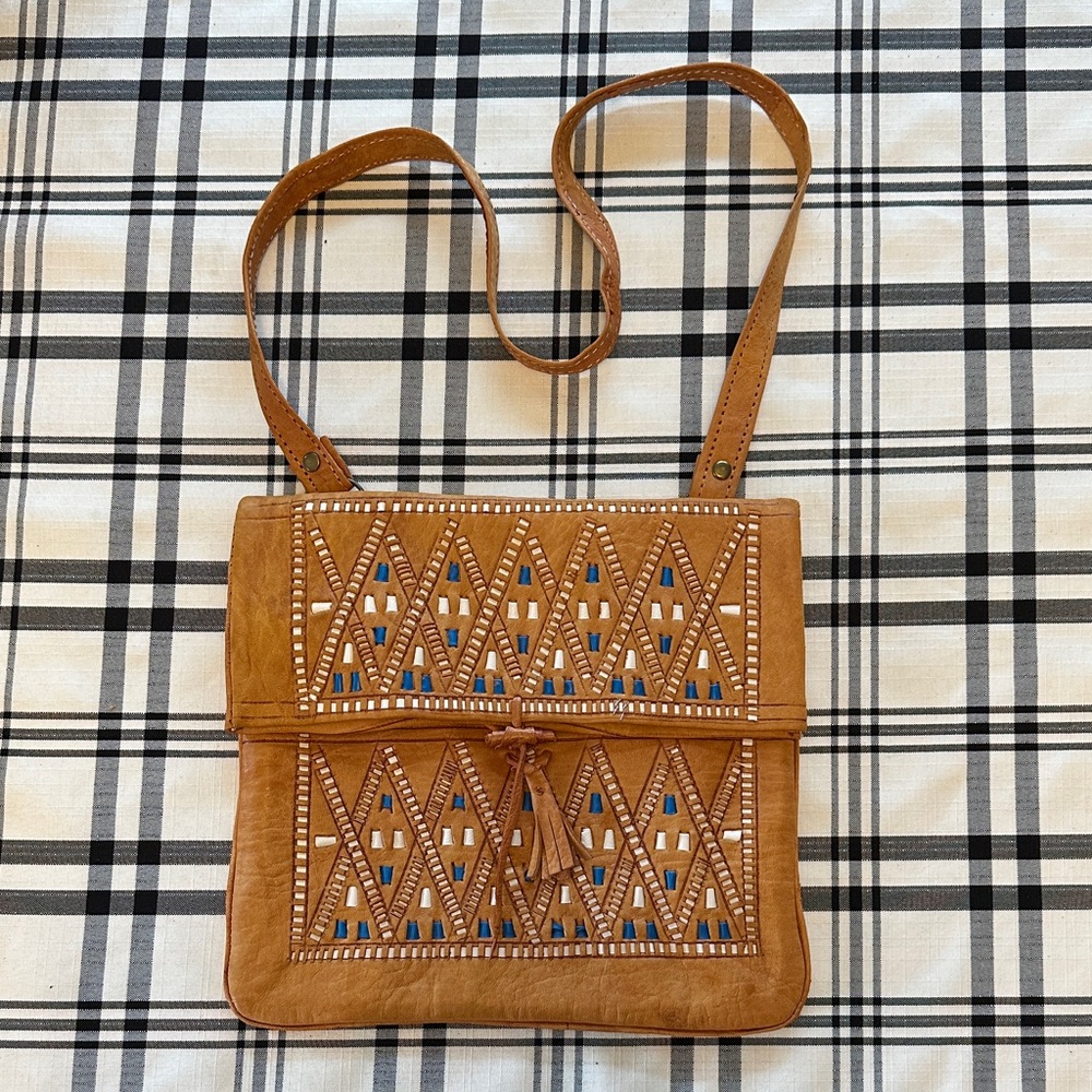 Brown Leather Crossbody Bag